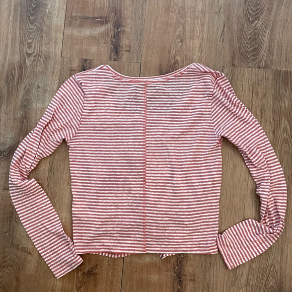 Stripped cropped long sleeve tee - Picture 3 of 4